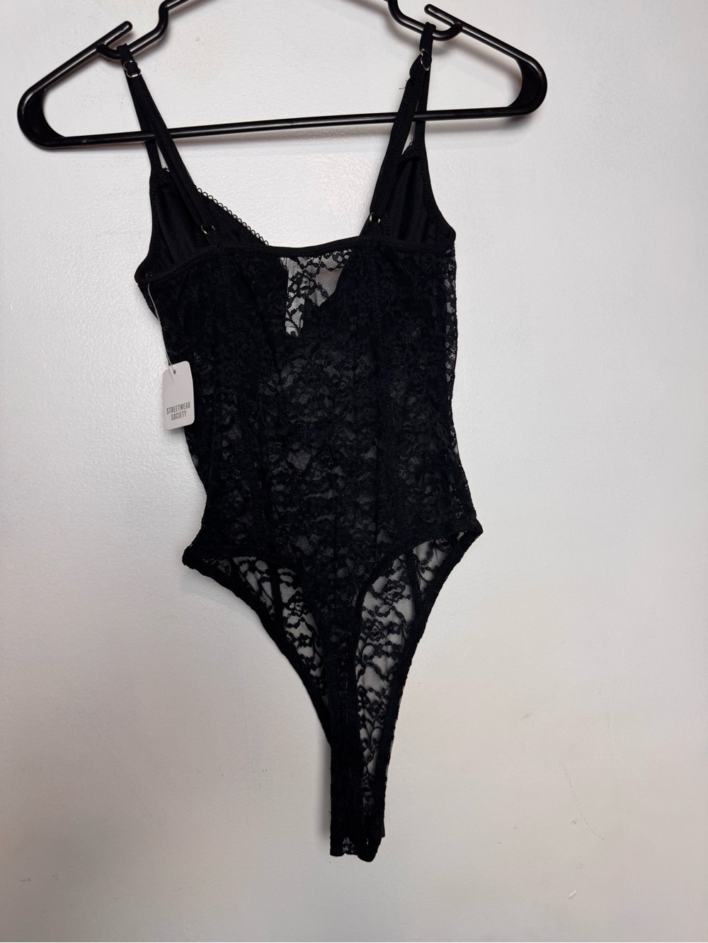 Brand new black lace bodysuit size-Small